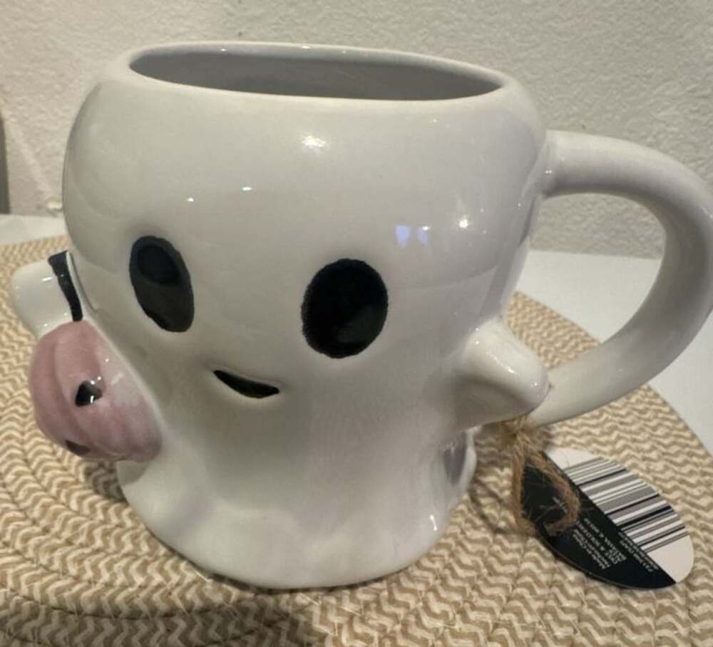 Aldi Halloween Figural Ghost Mug with Pumpkin